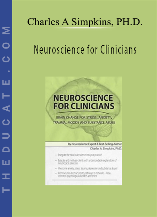 Neuroscience for Clinicians: Brain Change for Stress, Anxiety, Trauma, Moods and Substance Abuse - Charles A Simpkins, PH.D.