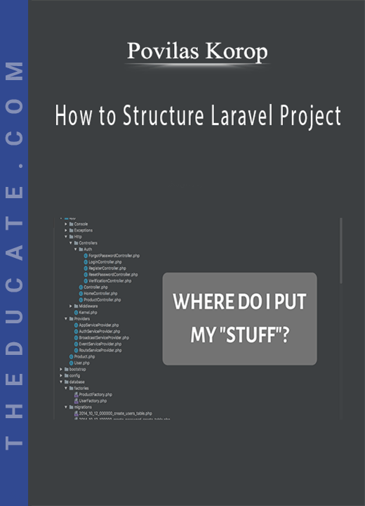 Povilas Korop - How to Structure Laravel Project