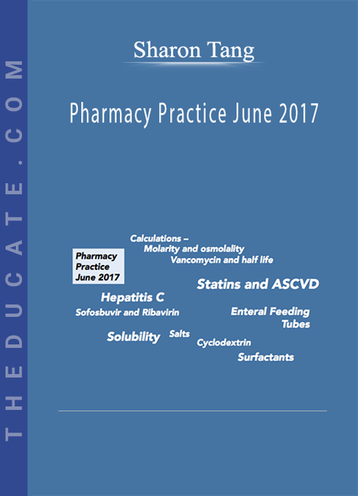 Sharon Tang - Pharmacy Practice June 2017