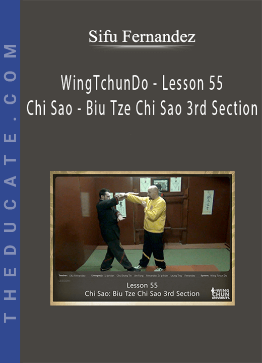 Sifu Fernandez - WingTchunDo - Lesson 55 - Chi Sao - Biu Tze Chi Sao 3rd Section