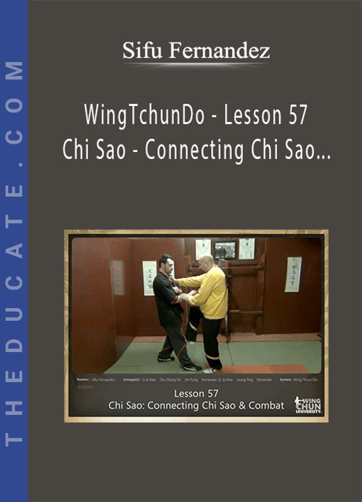 Sifu Fernandez - WingTchunDo - Lesson 57 - Chi Sao - Connecting Chi Sao and Combat