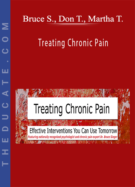 Treating Chronic Pain: Effective interventions you can use tomorrow - Bruce Singer, Don Teater, Martha Teater
