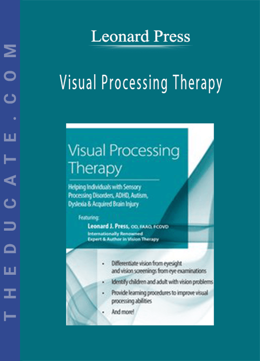 Visual Processing Therapy: Helping Individuals with Sensory Processing Disorders, ADHD, Autism, Dyslexia and Acquired Brain Injury - Leonard Press