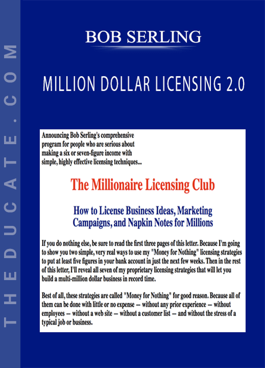 BOB SERLING - MILLION DOLLAR LICENSING 2.0