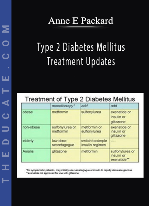 Anne E Packard - Type 2 Diabetes Mellitus Treatment Updates
