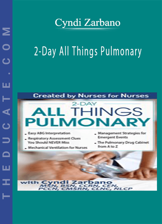 Cyndi Zarbano - 2-Day All Things Pulmonary