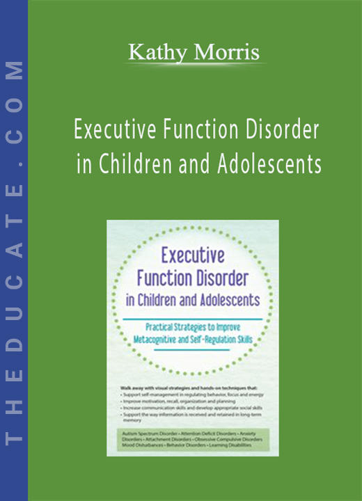 Executive Function Disorder in Children and Adolescents: Practical Strategies to Improve Metacognitive and Self-Regulation Skills - Kathy Morris