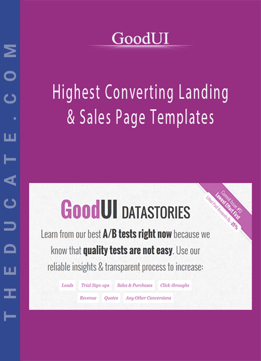 GoodUI - Highest Converting Landing & Sales Page Templates
