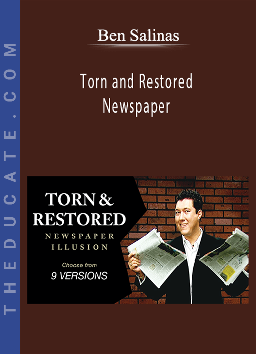 Ben Salinas - Torn and Restored Newspaper