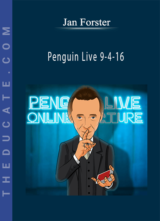Jan Forster - Penguin Live 9-4-16